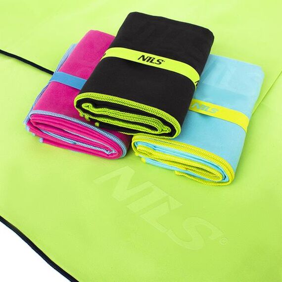 NILS NCR11 Ręcznik Z Mikrofibry 140X70 cm, Kolor: czarny, 17 zdjęcie