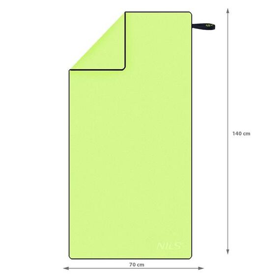 NILS NCR11 Ręcznik Z Mikrofibry 140X70 cm, Kolor: zielony, 6 zdjęcie