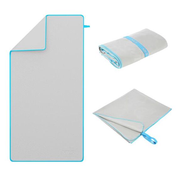 Ręcznik turystyczny szybkoschnący z mikrofirby 200x90cm NILS CAMP NCR13 szary, Kolor: szary, Rozmiar: 200 x 90 cm, 3 zdjęcie