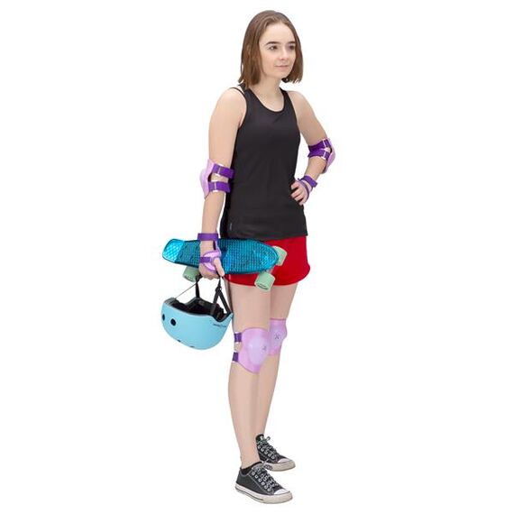 NILS EXTREME H704 Fioletowy Zestaw Ochraniaczy Extreme, Kolor: fioletowy, Rozmiar: S, 3 zdjęcie