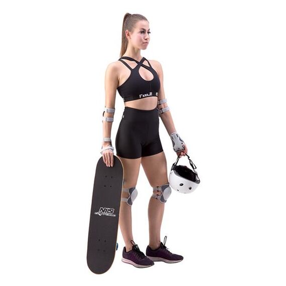 NILS EXTREME H704 Szary Zestaw Ochraniaczy Extreme, Kolor: szary, Rozmiar: M, 3 zdjęcie