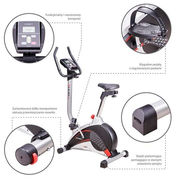M6995 Rower Stacjonarny Magnetyczny HMS, 5 zdjęcie