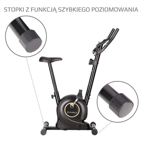 M8750 Rower Stacjonarny Magnetyczny Black HMS, 3 zdjęcie