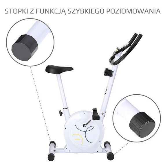 ONE FITNESS Rower Magnetyczny RM8740 White, 2 zdjęcie