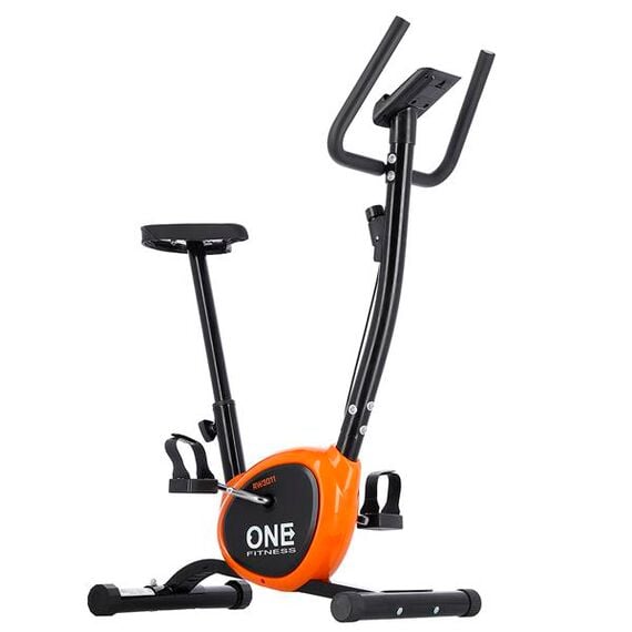 ONE FITNESS Rower Stacjonarny Mechaniczny RW3011 Black-Orange, 4 zdjęcie