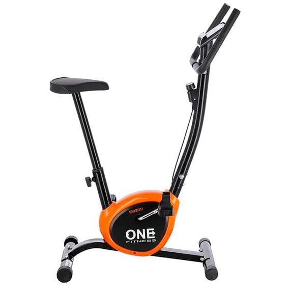 ONE FITNESS Rower Stacjonarny Mechaniczny RW3011 Black-Orange, 5 zdjęcie