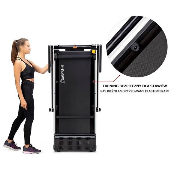 LOOP12 (2 Części) Multi Gray Bieżnia Elektryczna Z Biurkiem HMS, 17 zdjęcie