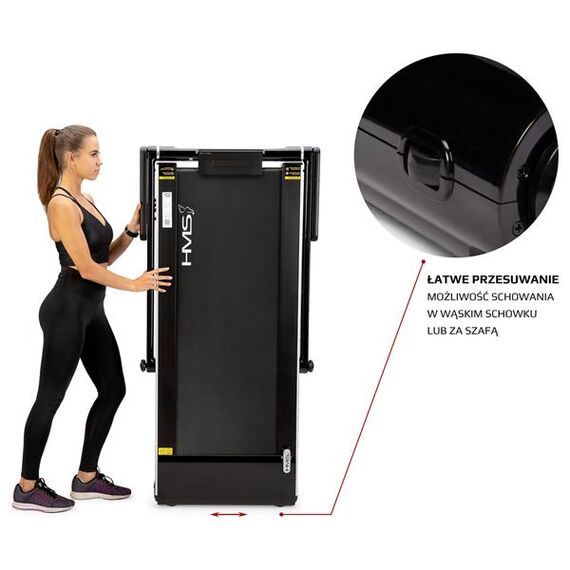 LOOP12 (2 Części) Multi Black Bieżnia Elektryczna Z Biurkiem HMS, 15 zdjęcie