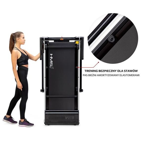 LOOP12 (2 Części) Multi Black Bieżnia Elektryczna Z Biurkiem HMS, 17 zdjęcie