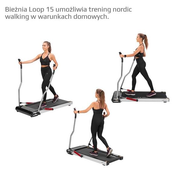 LOOP15 Bieżnia Elektryczna Do Nordic Walking HMS, 31 zdjęcie