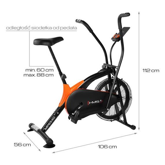 MP6540 Rower Treningowy Powietrzny HMS, 11 zdjęcie