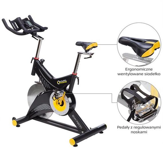 HMS PREMIUM SW7200 Rower Spiningowy 22Kg, 10 zdjęcie