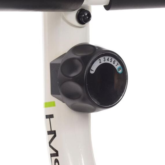 R9259 Poziomy Rower Magnetyczny (9 Kg) Biało-Zielony HMS, 7 zdjęcie