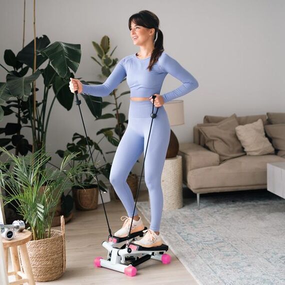 S3033 Różowy Stepper Skośny Z Linkami HMS, 7 zdjęcie