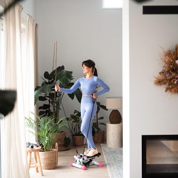 S3033 Różowy Stepper Skośny Z Linkami HMS, 8 zdjęcie