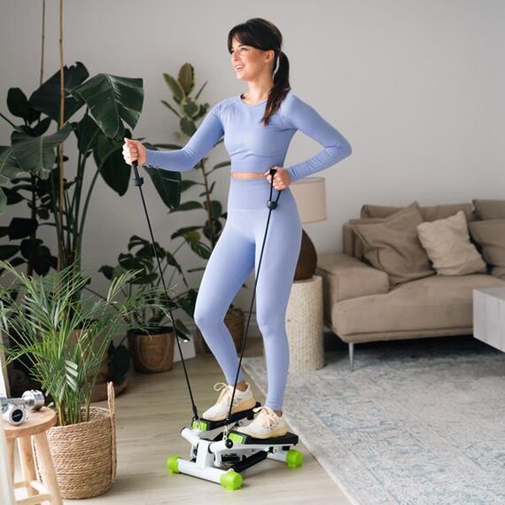 S3033 Zielony Stepper Skośny Z Linkami HMS, 7 zdjęcie