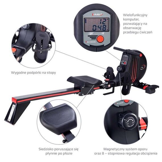 Wioślarz Magnetyczny HMS ZM1502, 2 zdjęcie