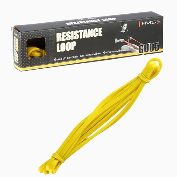 HMS YELLOW GU05 6.4 X 4.5 X 2080 mm Guma Do Ćwiczeń, Kolor: żółty, 5 zdjęcie