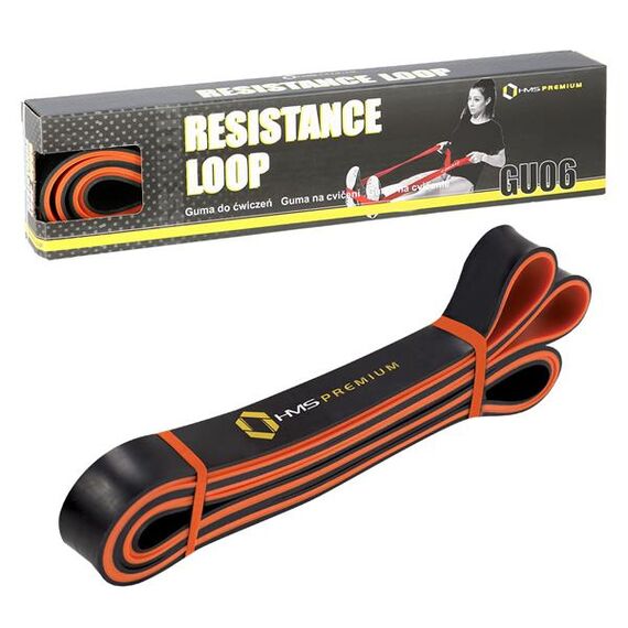 HMS GU06 Pomarańczowo-Czarna 29 X 5 X 2250 mm Guma Do Ćwiczeń, 5 zdjęcie