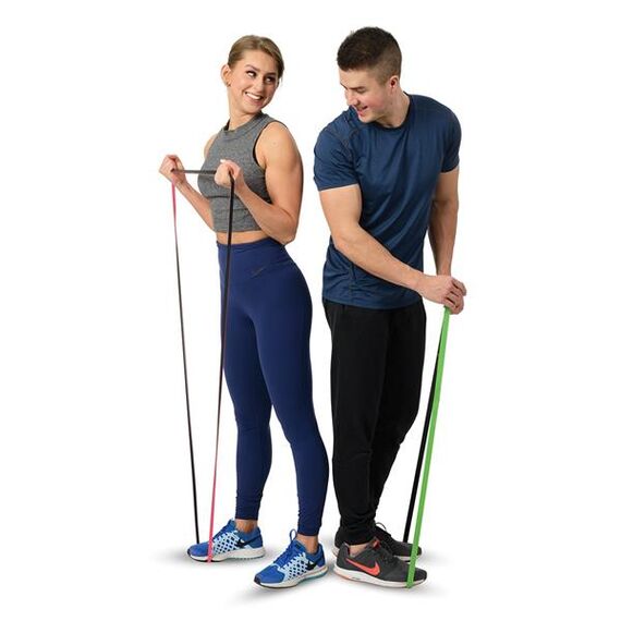 HMS GU06 Różowo-Czarna 13 X 5 X 2250 mm Guma Do Ćwiczeń, 8 zdjęcie