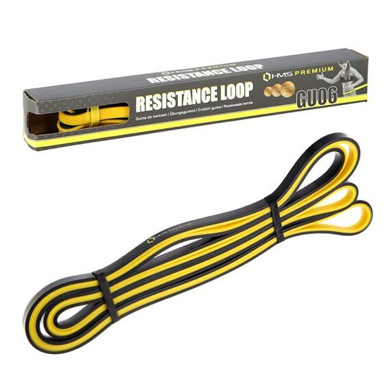 HMS PREMIUM GU06 Żółto-Czarna 9 X 5 X 2250 mm Guma Do Ćwiczeń, 5 zdjęcie