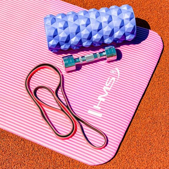 HMS wałek fitness/roller 31.5 cm FS107 niebieski, Kolor: niebieski, 7 zdjęcie