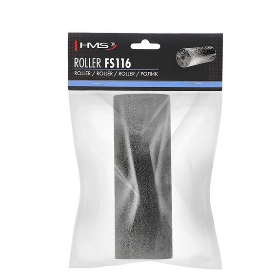 FS116 Black 15Cm Wałek/Roller Fitness HMS, 6 zdjęcie