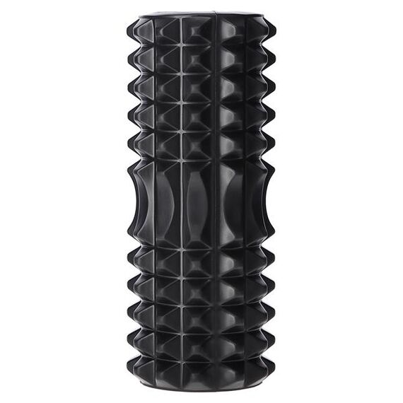 HMS roller do masażu mięśni wałek z wypustkami piankowy 33cm FS140 czarny, Kolor: czarny, Rozmiar: 33 cm, 2 zdjęcie