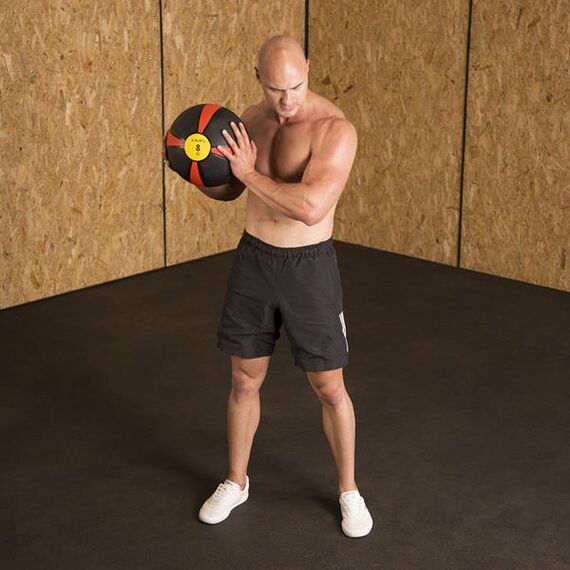 NK06 Piłka Lekarska 6 Kg HMS, 2 zdjęcie