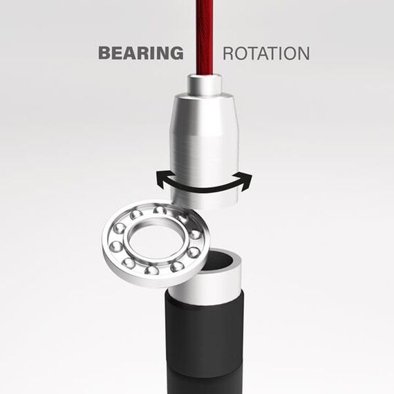 SK60 Black/Red Szybka Skakanka HMS PREMIUM, 12 zdjęcie