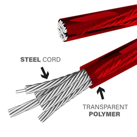 SK60 Black/Red Szybka Skakanka HMS PREMIUM, 14 zdjęcie