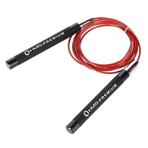 SK60 Black/Red Szybka Skakanka HMS PREMIUM, 2 zdjęcie