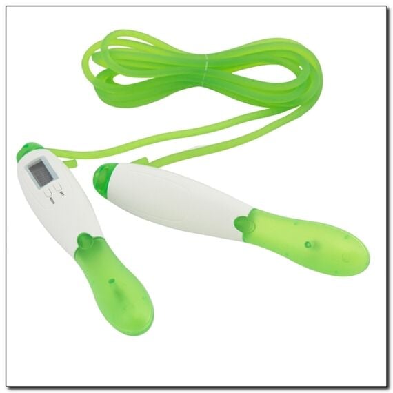 SK31 Skakanka Z Licznikiem LCD Zielono-Biała HMS