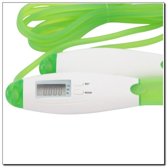 SK31 Skakanka Z Licznikiem LCD Zielono-Biała HMS, 2 zdjęcie