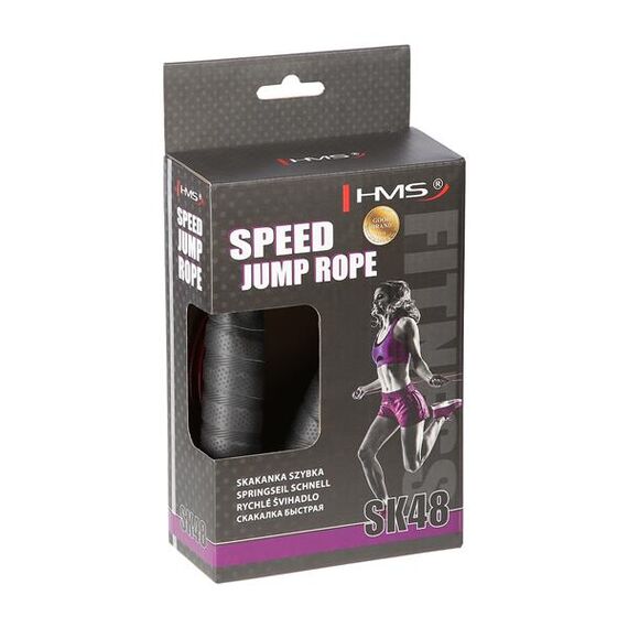 SK48 Skakanka Z Owijką Black/Red HMS, 4 zdjęcie SK48 Skakanka Z Owijką Black/Red HMS, 4 zdjęcie