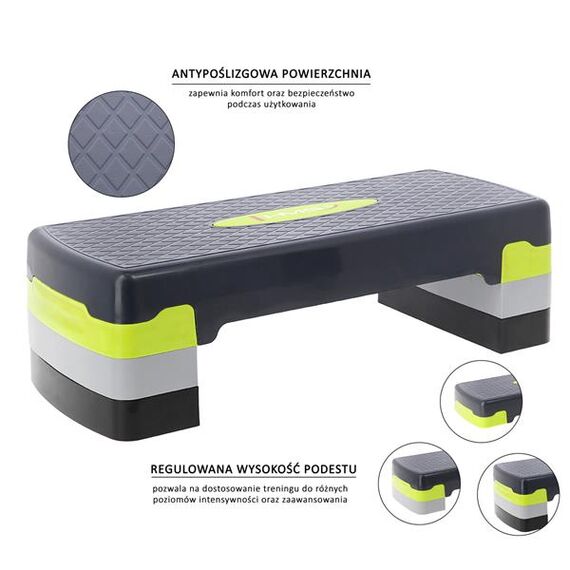 HMS AS002 Step Do Aerobiku, Kolor: zielony, 12 zdjęcie