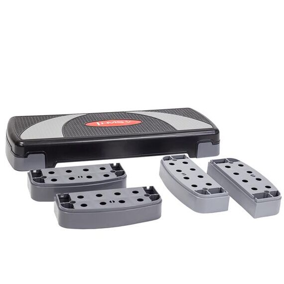 HMS AS004 Step Do Aerobiku z regulacją wysokości szary, Kolor: czarny, 7 zdjęcie