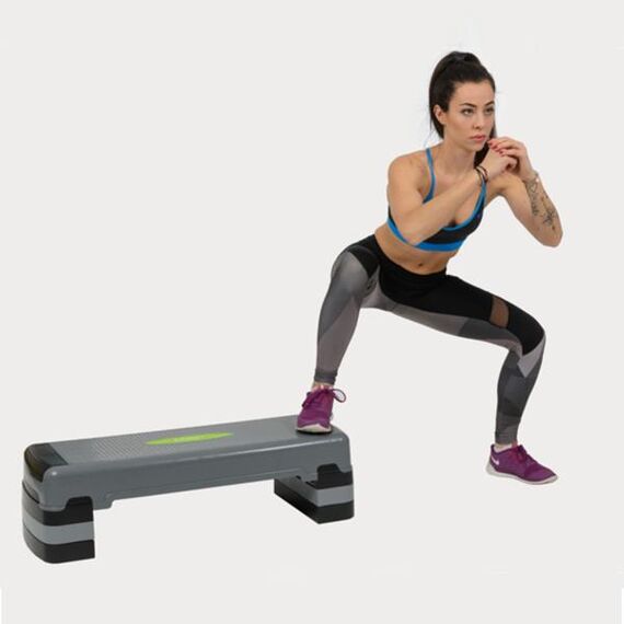 Step Do Aerobiku HMS AS005, Kolor: szary/czarny, 10 zdjęcie