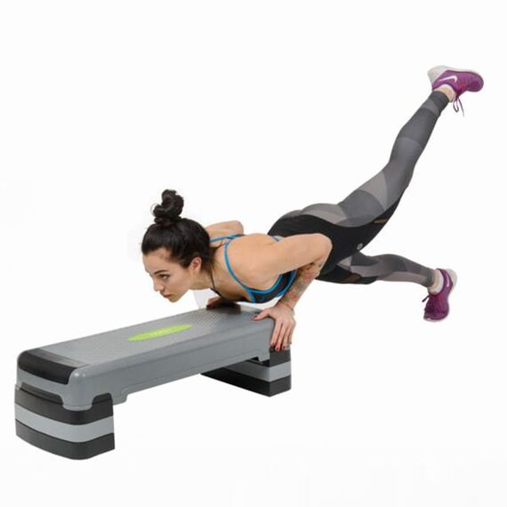 Step Do Aerobiku HMS AS005, Kolor: szary/czarny, 12 zdjęcie