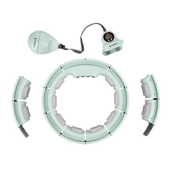 HMS HHM13 Hula Hop z Magnesami I Obciążnikiem + Licznik, Kolor: zielony, 17 zdjęcie HMS HHM13 Hula Hop z Magnesami I Obciążnikiem + Licznik, Kolor: zielony, 17 zdjęcie