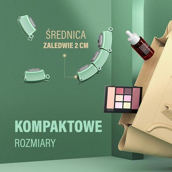 HHM14 Hula Hop Green Z Magnesami I Obciążnikiem + Licznik HMS, 12 zdjęcie