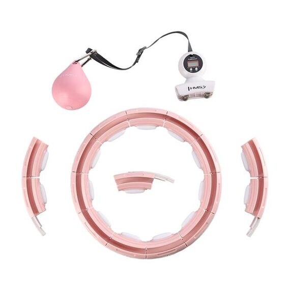 HHM15 Hula Hop Pink Z Magnesem I Obciążnikiem + Licznik HMS HMS, 15 zdjęcie