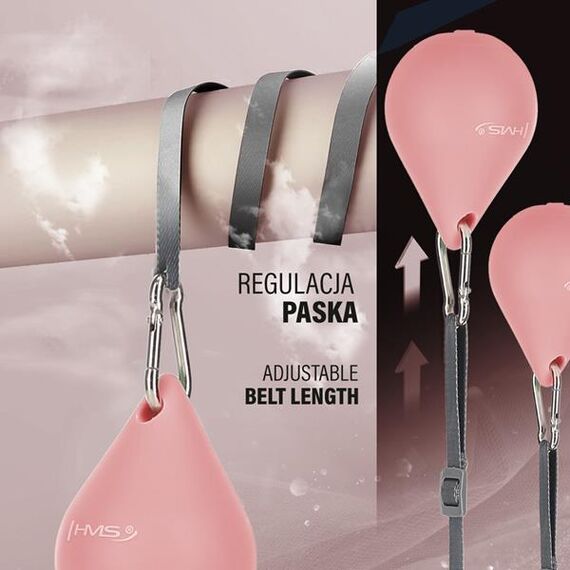 HHM15 Hula Hop Pink Z Magnesem I Obciążnikiem + Licznik HMS HMS, 6 zdjęcie