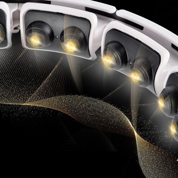 HHM16 Hula Hop White Z Magnesami I Obciążnikiem + Licznik HMS, Kolor: biały, 4 zdjęcie