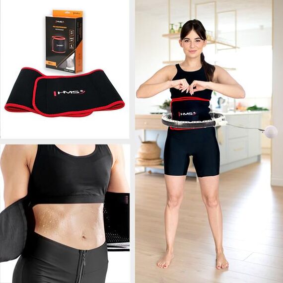 HHM16 Hula Hop White Z Magnesami I Obciążnikiem + Licznik HMS, Kolor: biały, 9 zdjęcie