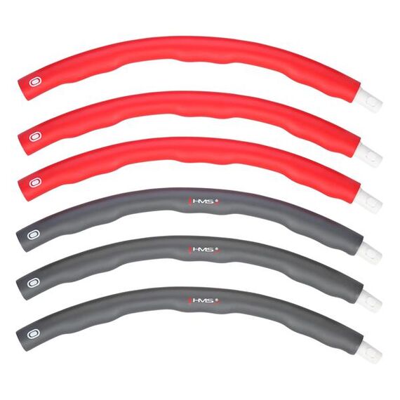 HHP002 Red-Grey Hula Hop 1,2Kg 100Cm HMS, 3 zdjęcie
