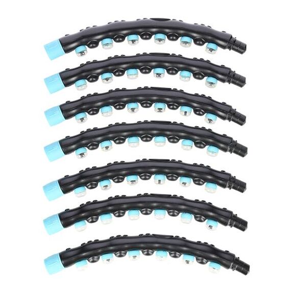 HHP006 Black-Blue Hula Hop Masujący Z Magnesami 98Cm HMS, Kolor: czarny/niebieski, Waga: 0,86 kg, Rozmiar: 98 cm, 3 zdjęcie