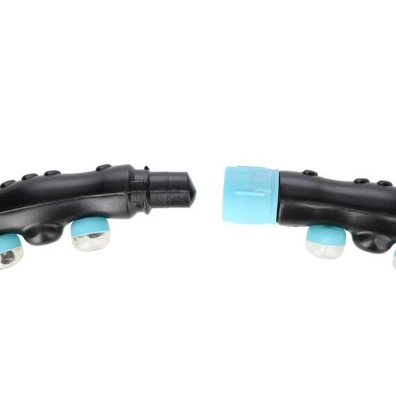 HHP006 Black-Blue Hula Hop Masujący Z Magnesami 98Cm HMS, Kolor: czarny/niebieski, Waga: 0,86 kg, Rozmiar: 98 cm, 4 zdjęcie