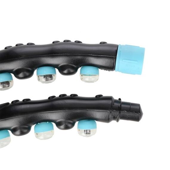 HHP006 Black-Blue Hula Hop Masujący Z Magnesami 98Cm HMS, Kolor: czarny/niebieski, Waga: 0,86 kg, Rozmiar: 98 cm, 6 zdjęcie