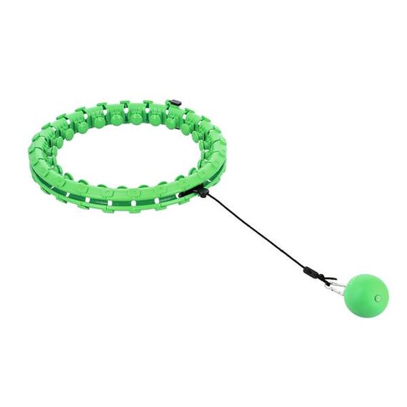 HHW01 Hula Hop Green Z Wypustkami I Obciążnikiem HMS, 6 zdjęcie